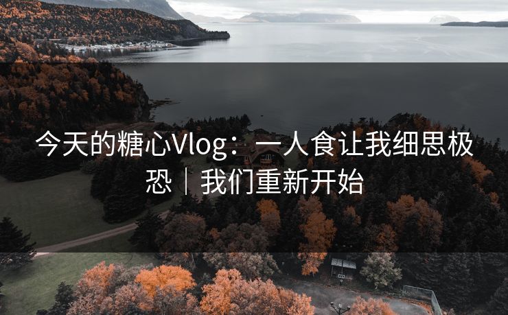今天的糖心Vlog：一人食让我细思极恐｜我们重新开始